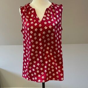 Sleeveless silky top